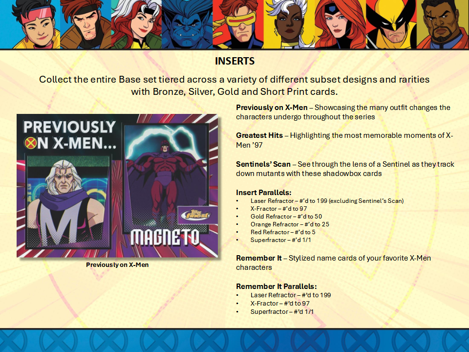 X-Men 97 Topps Finest 2024 Hobby Breaker Box 12 Packs (02/26/2025) X-Men 97 Topps Finest 2024 Hobby Breaker Box 12 Packs (02/26/2025)
