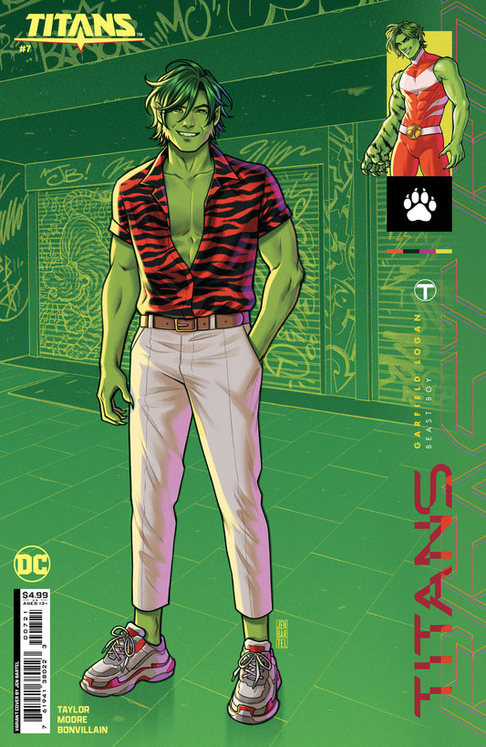 Titans #7 B Jen Bartel Beast Boy Variant (01/16/2024) Dc