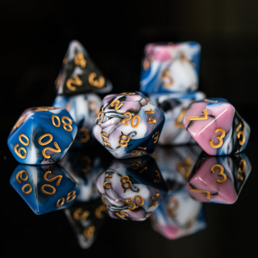 Twisted Dreams Acrylic Dice Set