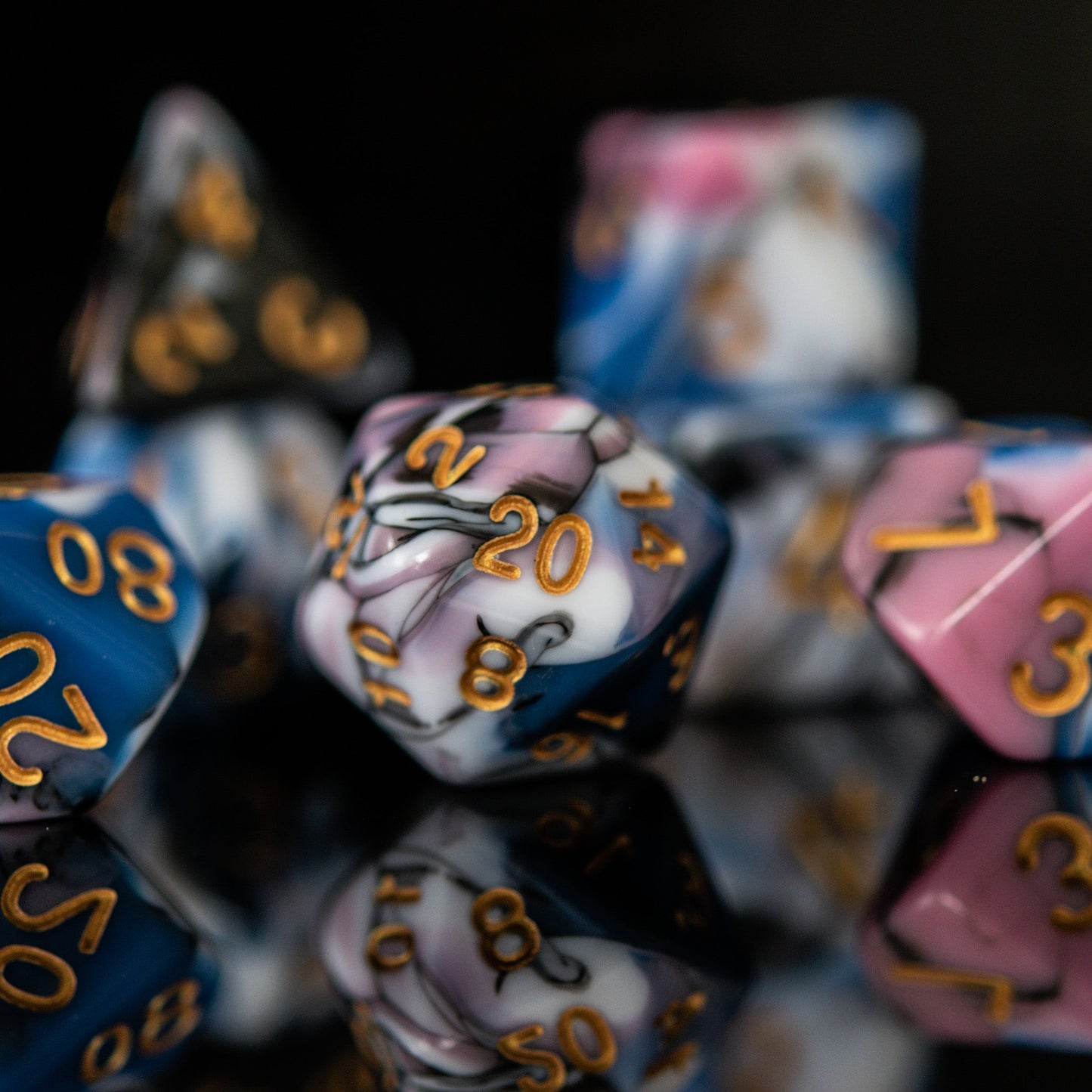 Twisted Dreams Acrylic Dice Set