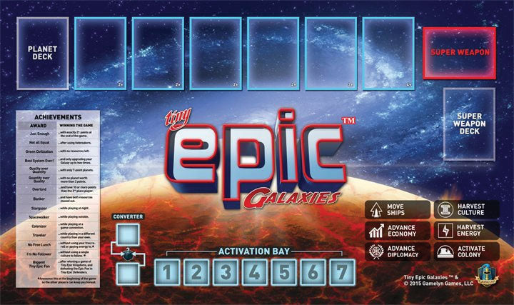 Tiny Epic Galaxies: Game Mat