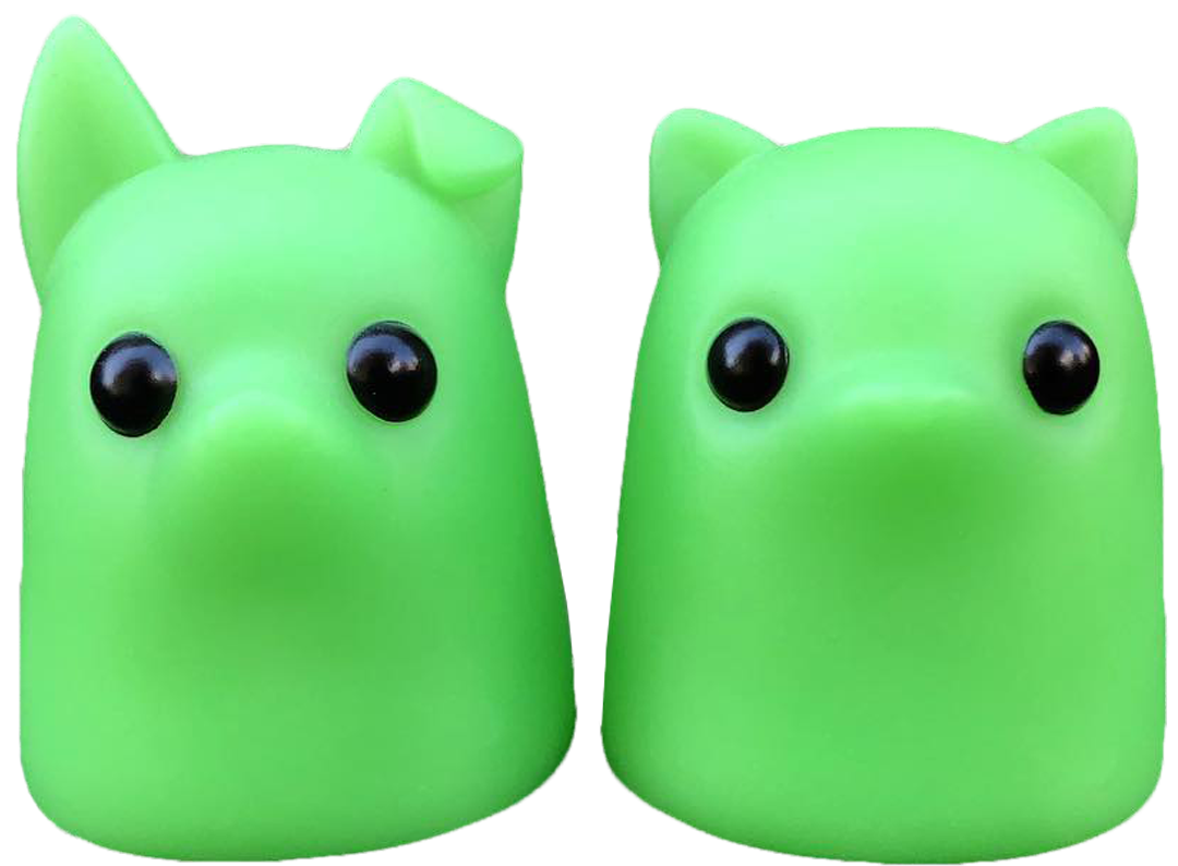 Bimtoy: Puppy & Kitty, Green Glow (400 PCS) (2-PK)