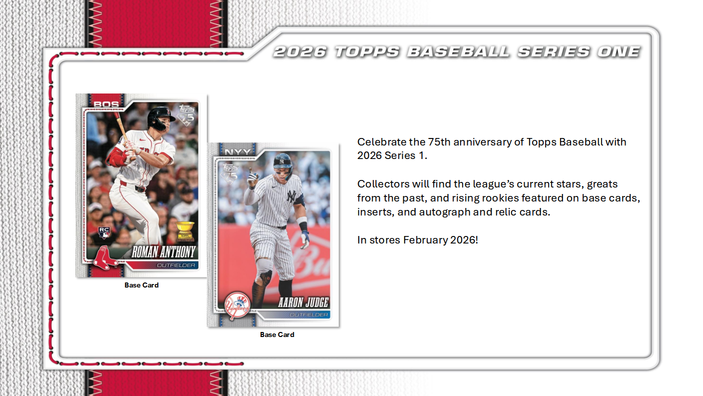 MLB Baseball Series 1 Trading Cards Topps 2026 Retail Tin (04/01/2026) - Golden Apple Comics