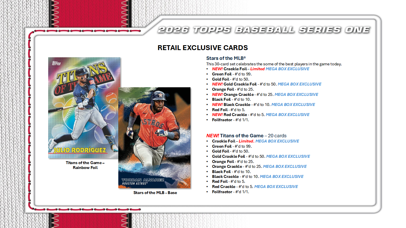 MLB Baseball Series 1 Trading Cards Topps 2026 Retail Tin (04/01/2026) - Golden Apple Comics