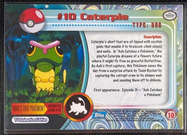 Caterpie (10) [Topps TV Animation Edition Series 1 (Third Print)]