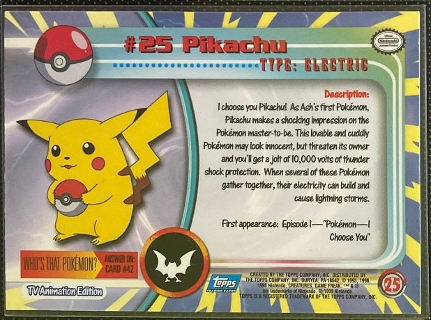 Piakchu (25) [Topps TV Animation Edition Series 1 (First Print)]