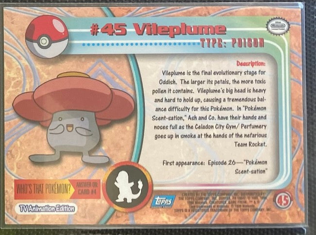 Vileplume (45) [Topps TV Animation Edition Series 1 (Third Print)]