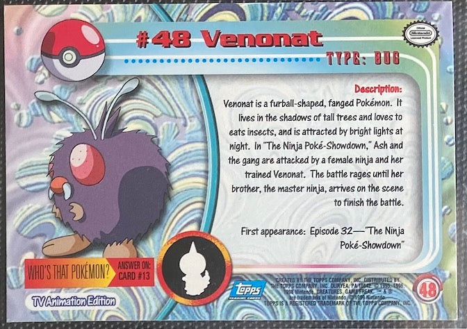 Venonat (48) [Topps TV Animation Edition Series 1 (Third Print)]