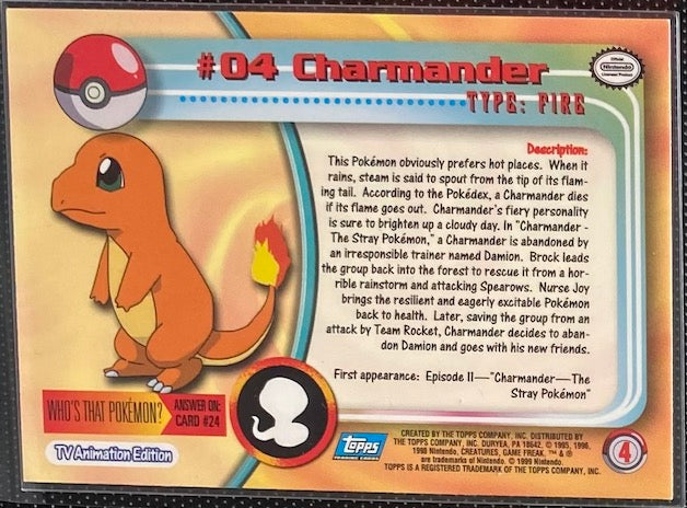 Charmander (04) [Topps TV Animation Edition Series 1 (Third Print)]