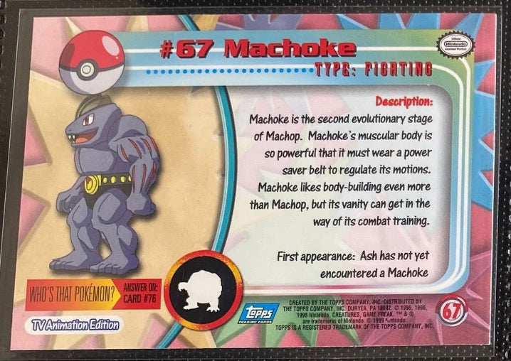 Machoke (67) [Topps TV Animation Edition Series 1 (Third Print)]