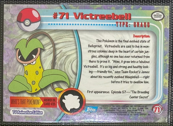 Victreebel (71) [Topps TV Animation Edition Series 1 (Third Print)]