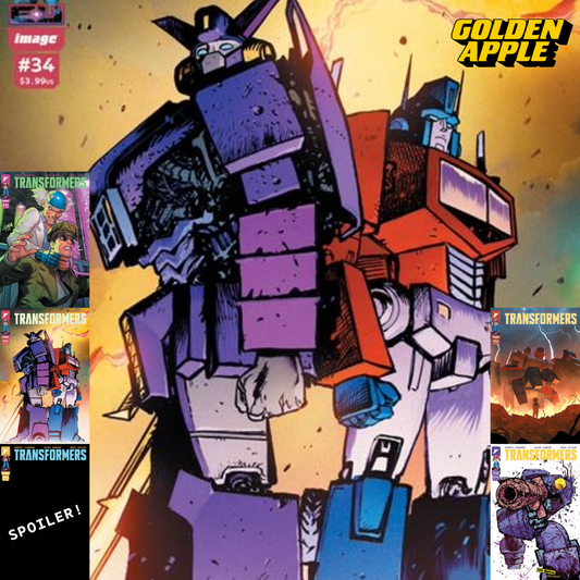 Transformers #34 A1 Cover Set Of 5 1:25 1:50 (07/08/2026) Image - Golden Apple Comics