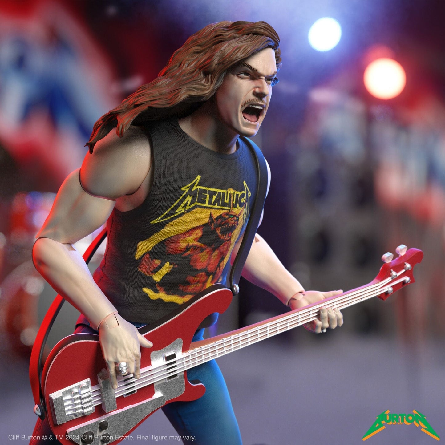 Super7 x Cliff Burton Ultimates Cliff Burton (Superhero Poster) Figure Metallica