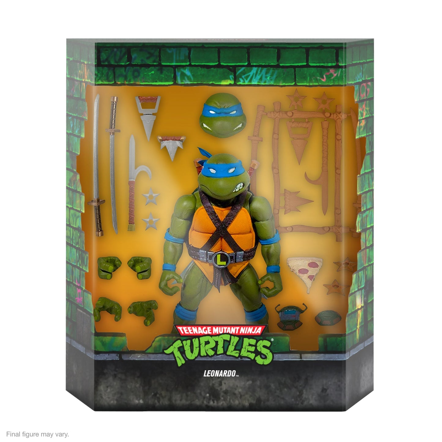 Super7 x Teenage Mutant Ninja Turtles Ultimates Leonardo Wave 2 Action Figure TMNT