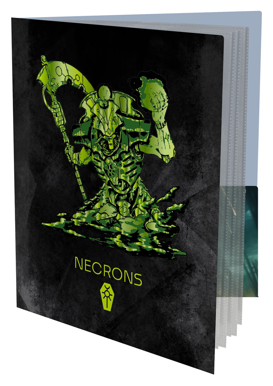 Ultra PRO: Datasheet and Index Card Folio - Warhammer 40,000 - Necrons - Golden Apple Comics