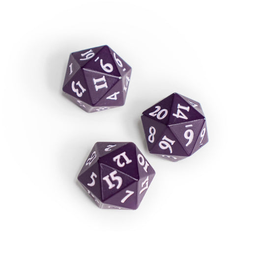 Ultra PRO: Vivid Heavy Metal D20 Dice (Midnight Plum) - Golden Apple Comics