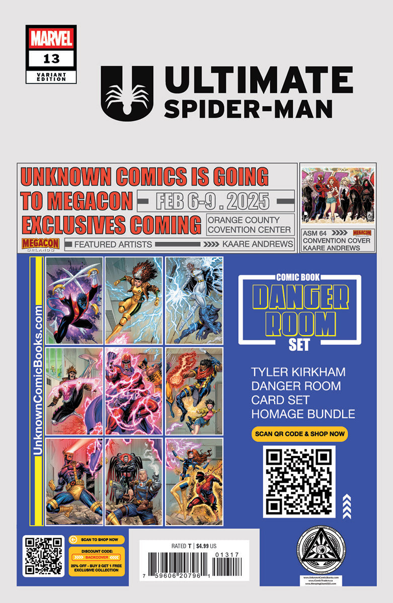 [2 PACK] Ultimate Spider-Man #13 Unknown Comics Frany Exclusive Var (01/22/2025)