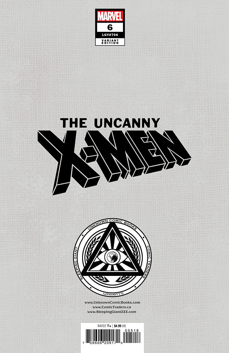 [2 PACK] UNCANNY X-MEN #6 UNKNOWN COMICS TYLER KIRKHAM EXCLUSIVE VAR (11/27/2024)