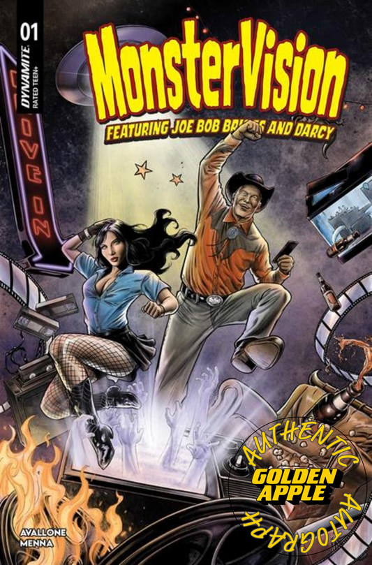 Monstervision Featuring Joe Bob Briggs And Darcy #1 C Kewber Baal Variant SIGNED David Avallone (12/23/2026) Dynamite