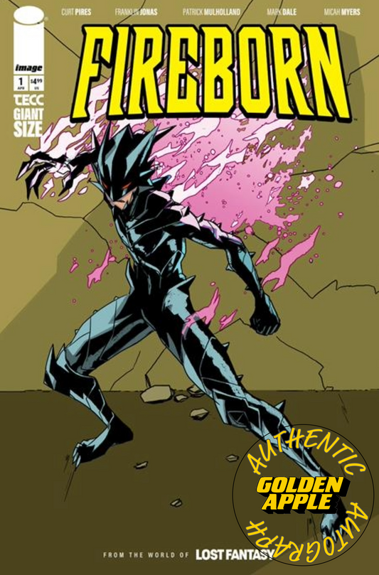 Fireborn #1 B Patrick Mulholland Invincible Homage Variant SIGNED Franklin Jonas Curt Pires (04/22/2026) Image - Golden Apple Comics