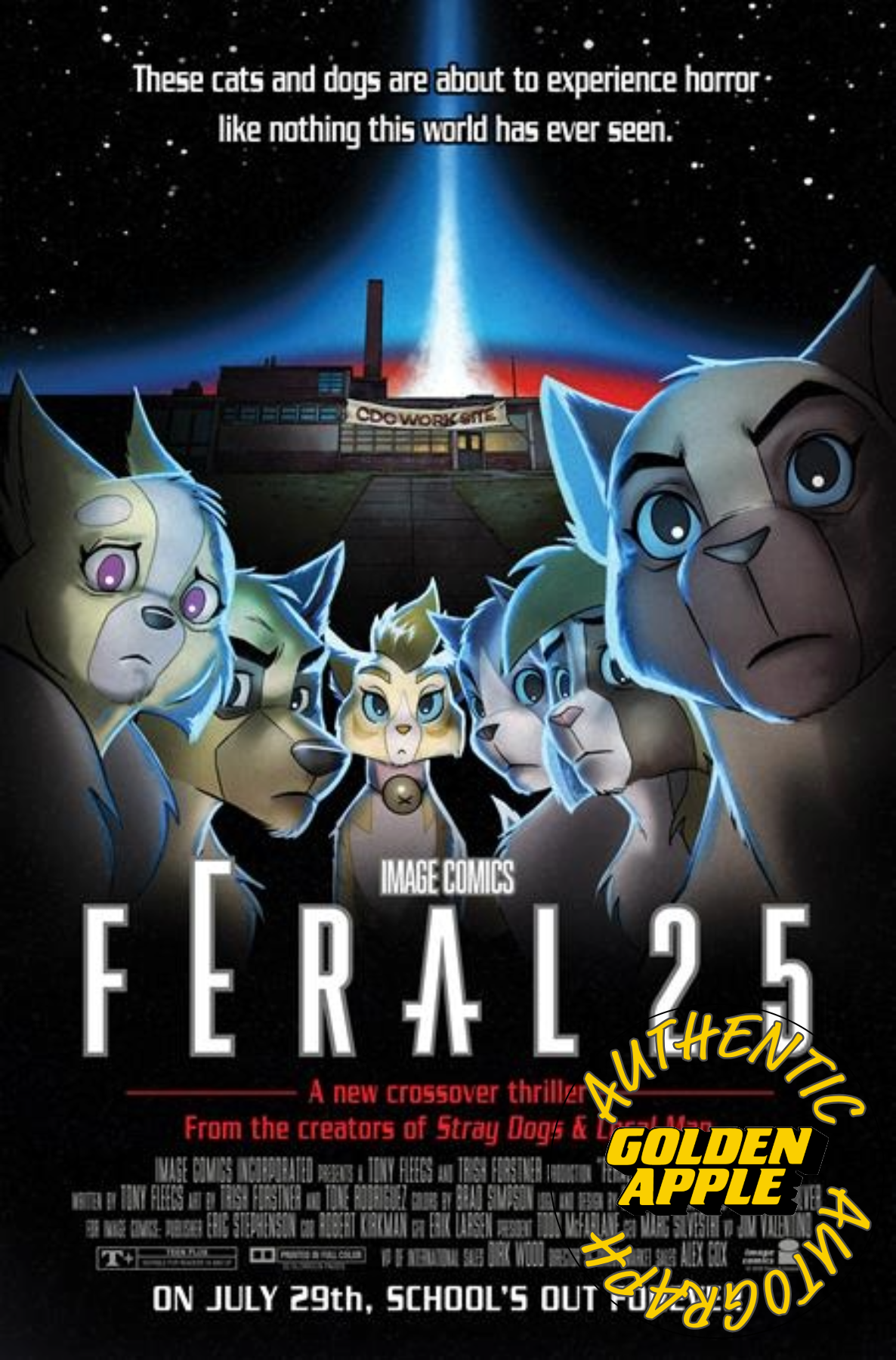 Feral #25 B Tone Rodriguez Faculty Homage Variant SIGNED Tony Fleecs (07/29/2026) Image - Golden Apple Comics
