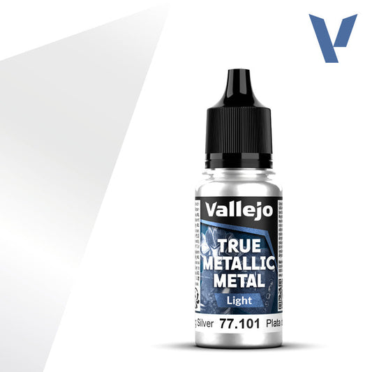 Vallejo True Metallic Metal: Sterling Silver - Light (18 ml) - Golden Apple Comics