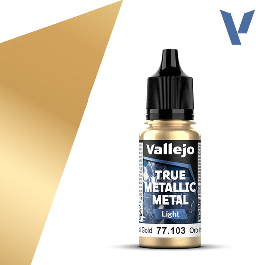 Vallejo True Metallic Metal: Imperial Gold - Light (18 ml) - Golden Apple Comics
