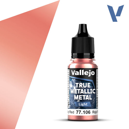 Vallejo True Metallic Metal: Ruby Red - Light (18 ml) - Golden Apple Comics