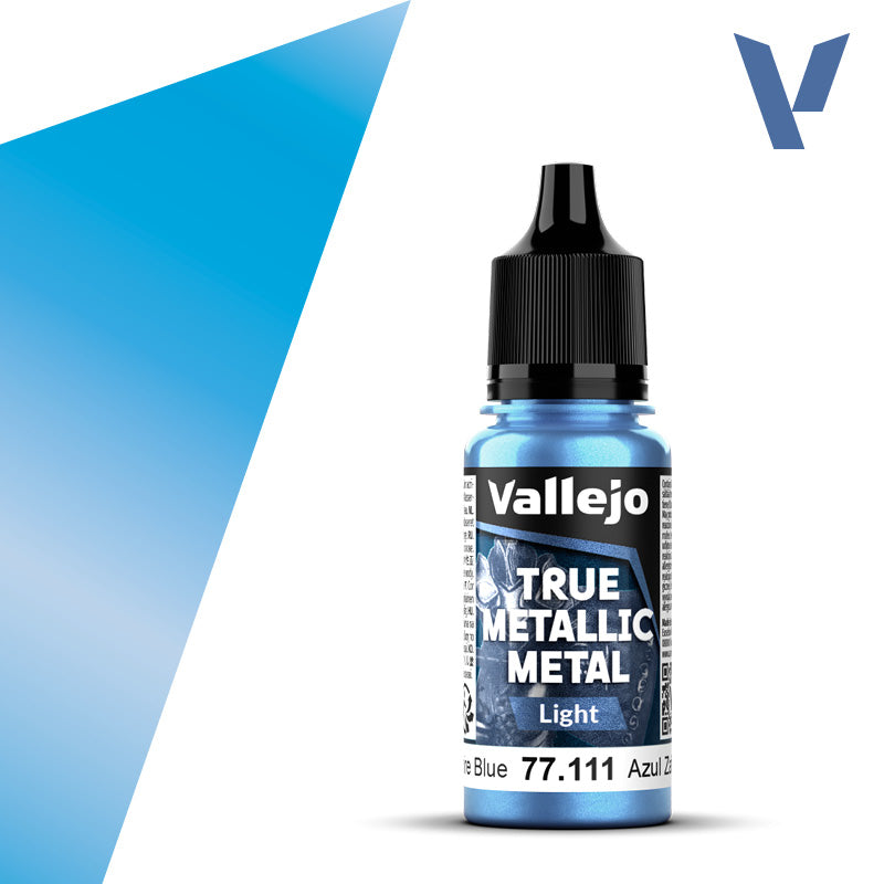 Vallejo True Metallic Metal: Sapphire Blue - Light (18 ml) - Golden Apple Comics