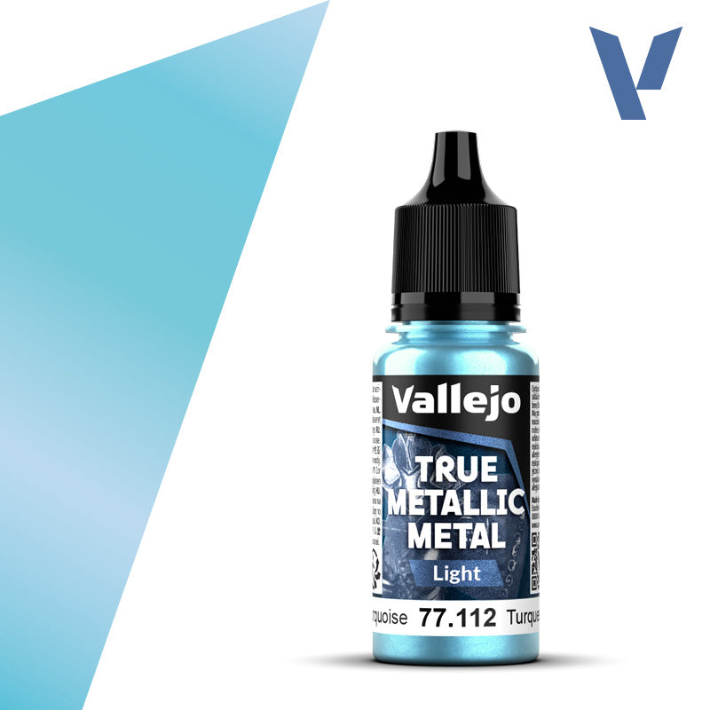 Vallejo True Metallic Metal: Hydra Turquoise - Light (18 ml) - Golden Apple Comics