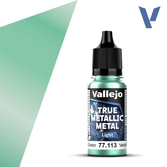 Vallejo True Metallic Metal: Beetle Green - Light (18 ml) - Golden Apple Comics