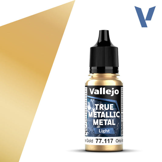 Vallejo True Metallic Metal: Arcane Gold - Light (18 ml) - Golden Apple Comics