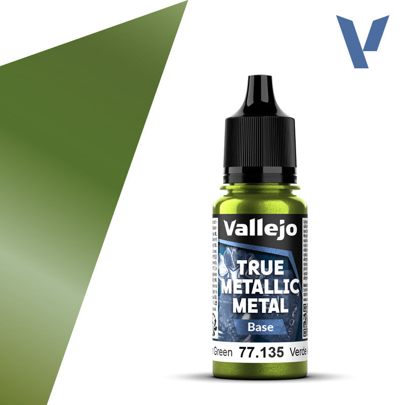 Vallejo True Metallic Metal: Amber Green - Base (18 ml) - Golden Apple Comics