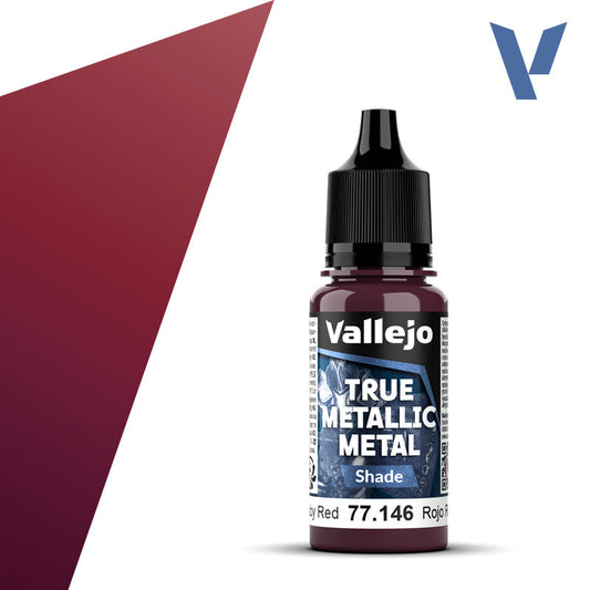 Vallejo True Metallic Metal: Ruby Red - Shade (18 ml) - Golden Apple Comics