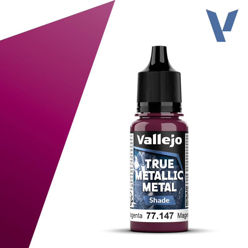 Vallejo True Metallic Metal: Crimson Magenta - Shade (18 ml) - Golden Apple Comics