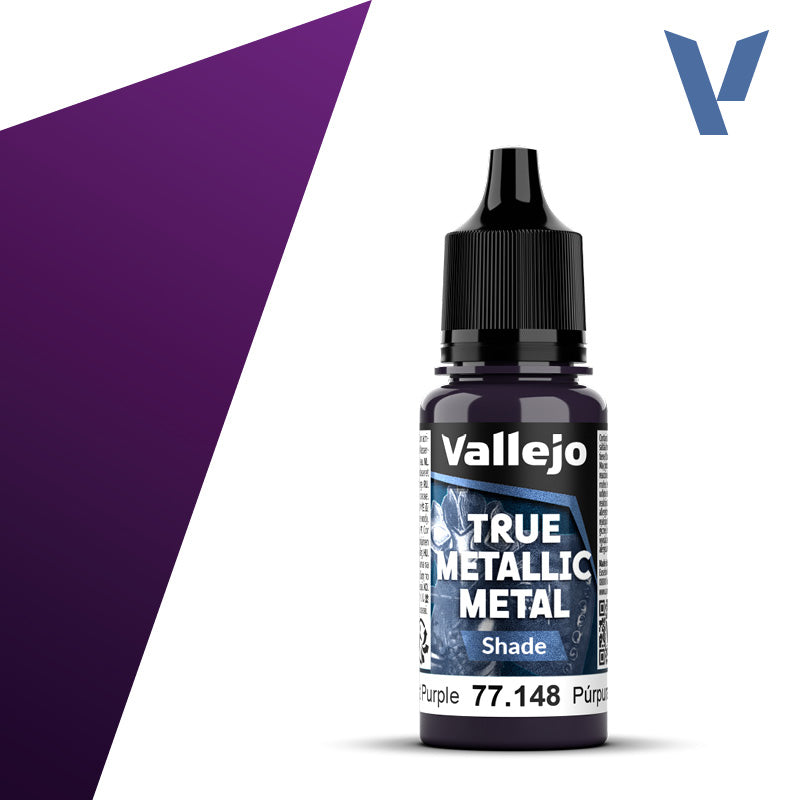 Vallejo True Metallic Metal: Amethyst Purple - Shade (18 ml) - Golden Apple Comics