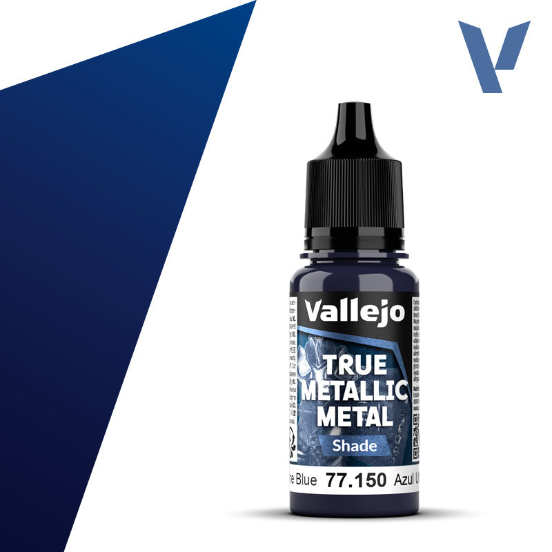 Vallejo True Metallic Metal: Ultramarine Blue - Shade (18 ml) - Golden Apple Comics
