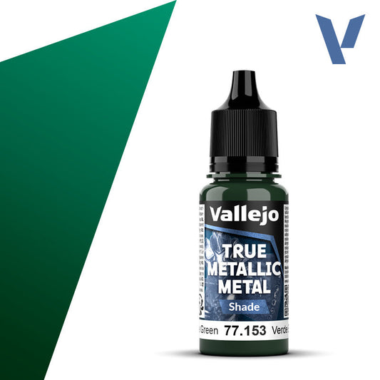 Vallejo True Metallic Metal: Beetle Green - Shade (18 ml) - Golden Apple Comics