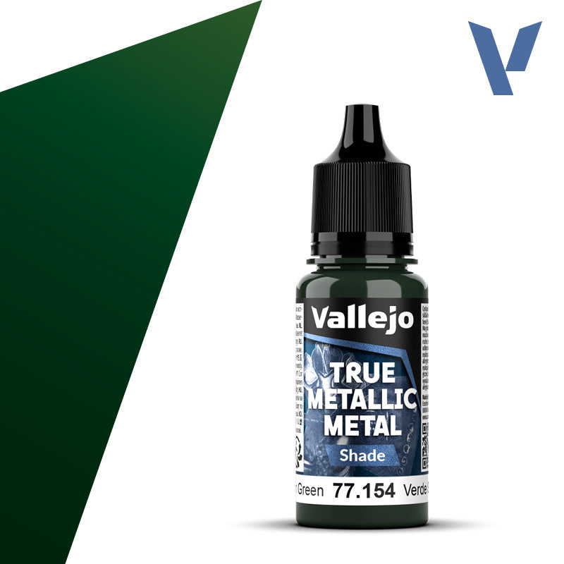 Vallejo True Metallic Metal: Dusken Green - Shade (18 ml) - Golden Apple Comics