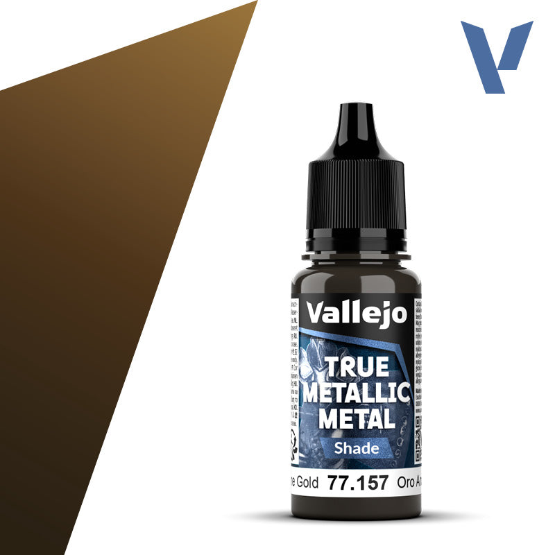 Vallejo True Metallic Metal: Arcane Gold - Shade (18 ml) - Golden Apple Comics