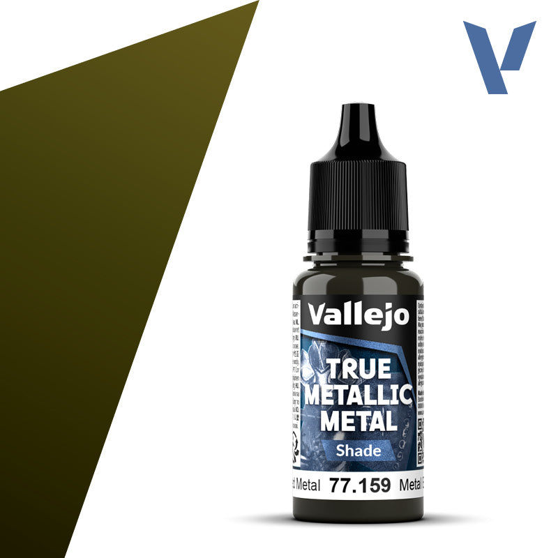 Vallejo True Metallic Metal: Aged Metal - Shade (18 ml) - Golden Apple Comics