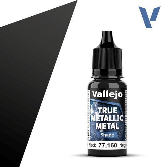 Vallejo True Metallic Metal: Obsidian Black - Shade (18 ml) - Golden Apple Comics
