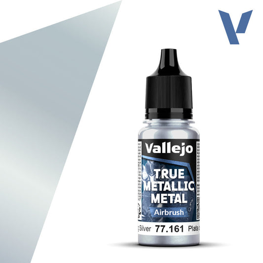 Vallejo True Metallic Metal: Sterling Silver - Airbrush (18 ml) - Golden Apple Comics