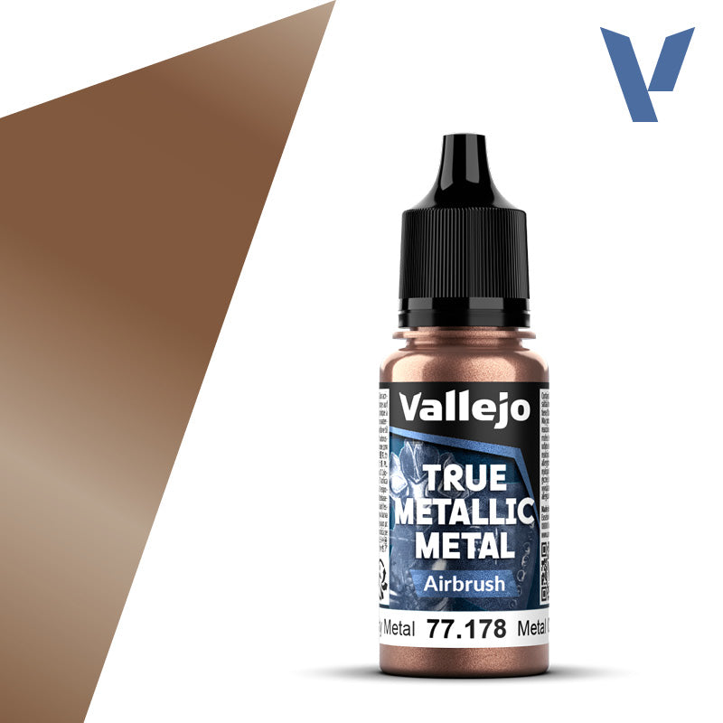 Vallejo True Metallic Metal: Rusty Metal - Airbrush (18 ml) - Golden Apple Comics