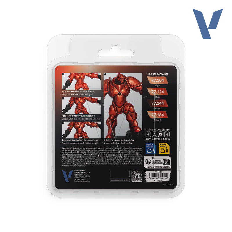 Vallejo True Metallic Metal: Paint Set - Ancient Copper (4) - Golden Apple Comics