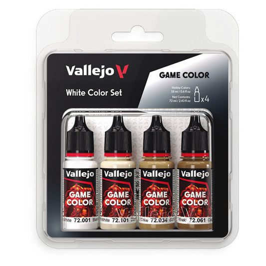 Vallejo Game Color: Paint Set - White (4) - Golden Apple Comics