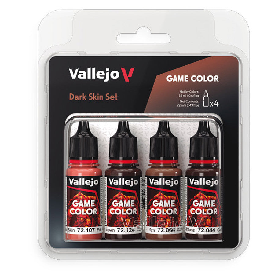 Vallejo Game Color: Paint Set - Dark Skin (4)
