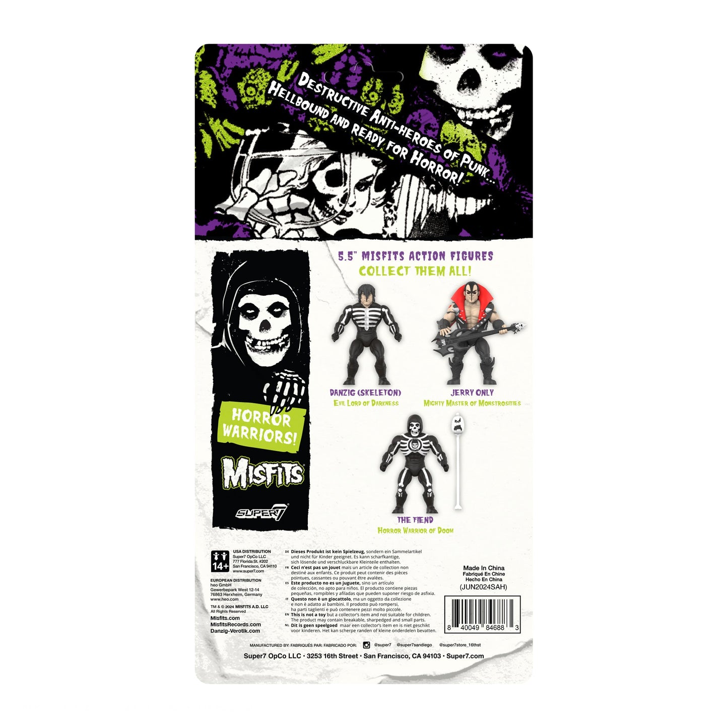 *Pre-Order* Super7 x Misfits - Skeleton Danzig 5.5" Action Figure