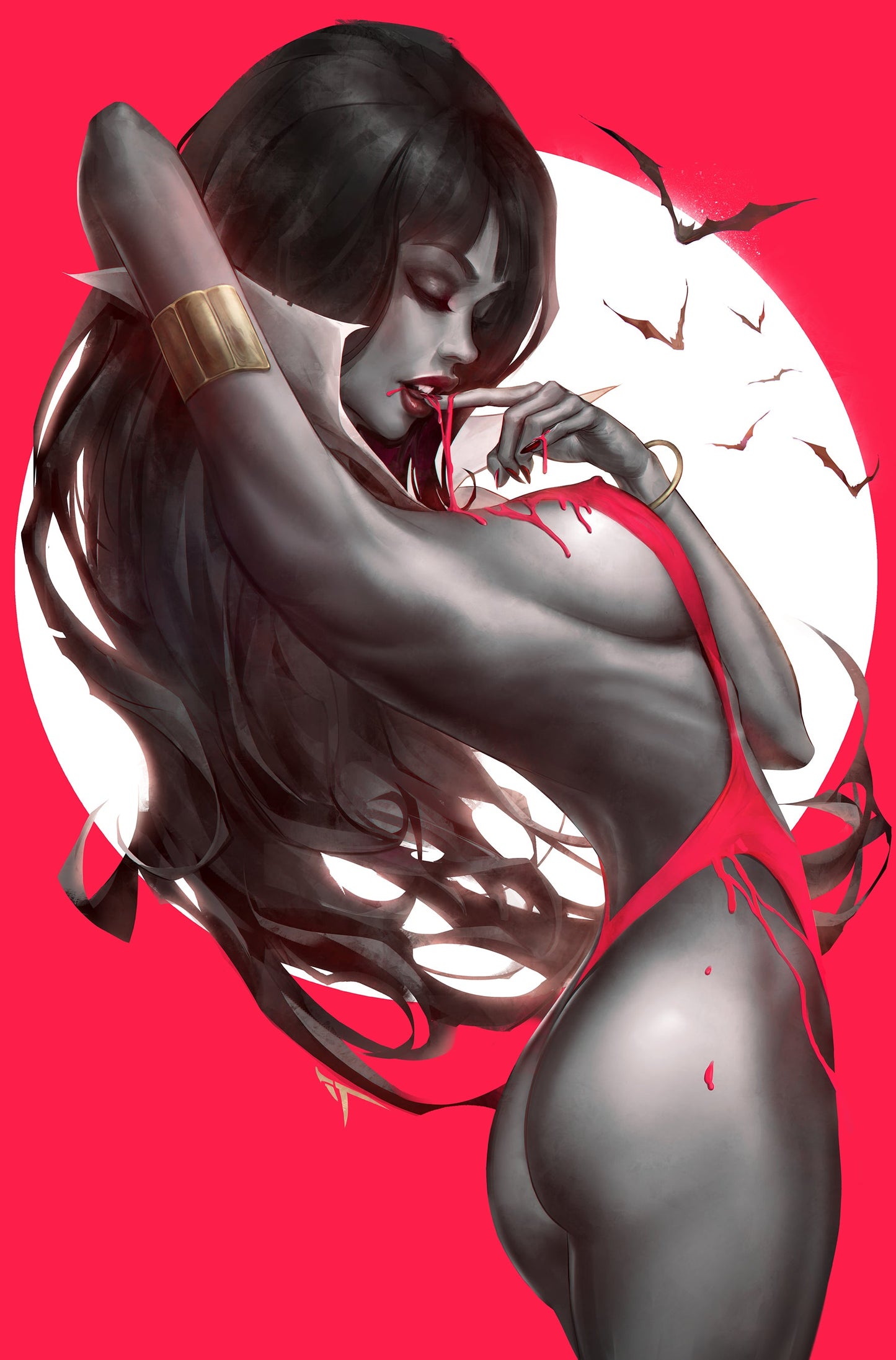 VAMPIRELLA #16 SSCO IVAN TAO VIRGIN VARIANT 2020 "1ST IVAN TAO COMIC COVER"