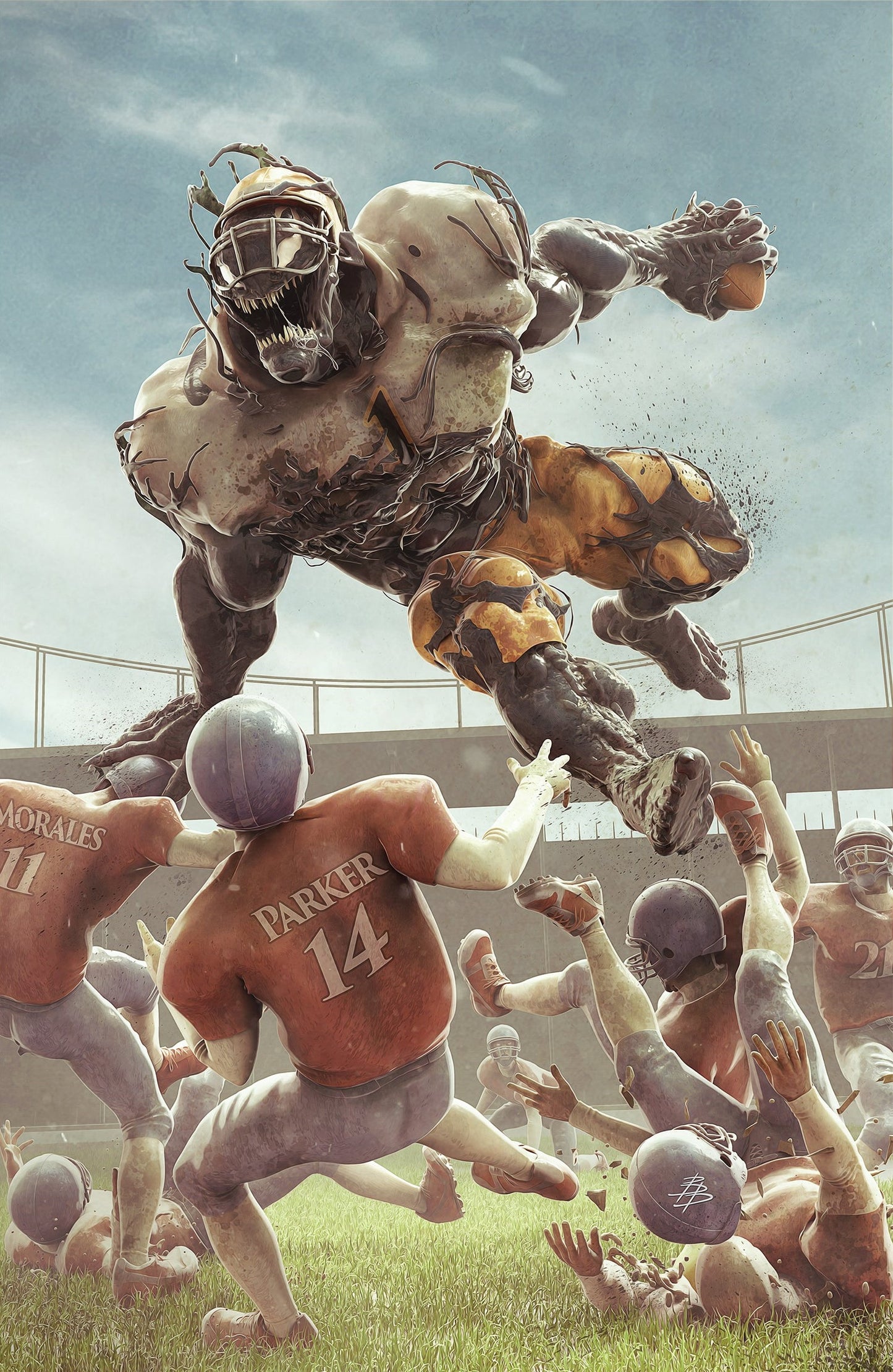 Venom #5 Bjorn Barends Football Virgin Variant (02/09/2022) Marvel